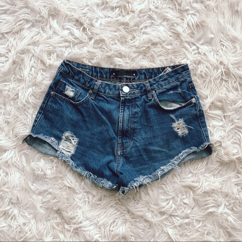 • Animale • Cut Off Denim Jean Shorts 4 (36)